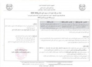 الاقامة العلمية ذات مستوى عالي بالخارج فئة الأساتذة مصف الأستاذية أستاذ  أستاذ محاضر قسم أ وب